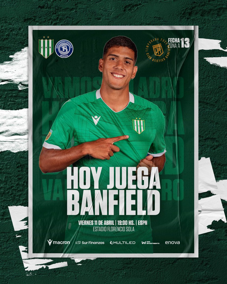 HOY HAY QUE GANAR, TALADRO 👊🏼

#EnBanfieldJugamosTodos 🇳🇬