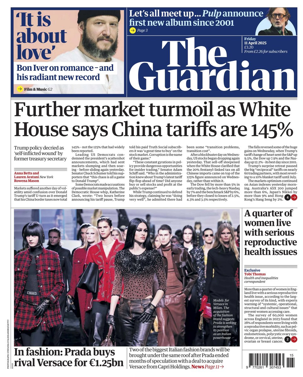 ๐ต๐๐๐๐ ๐ฟ๐๐๐๐ ๐๐๐๐๐ข ๐ฐ (@ukpapers) on Twitter photo ๐ฌ๐ง A Quarter Of Women Live With Serious Reproductive Health Issues
โซExclusive: Racial disparities highlighted as researchers estimate 10 million women have conditions such as fibroids or endometriosis
โซ<a href="/tobithomas_/">Tobi Thomas</a>
โซis.gd/0Se23k
#frontpagestoday #UK <a href="/guardian/">The Guardian</a> ๐ฌ๐ง A Quarter Of Women Live With Serious Reproductive Health Issues
โซExclusive: Racial disparities highlighted as researchers estimate 10 million women have conditions such as fibroids or endometriosis
โซ<a href="/tobithomas_/">Tobi Thomas</a>
โซis.gd/0Se23k
#frontpagestoday #UK <a href="/guardian/">The Guardian</a>