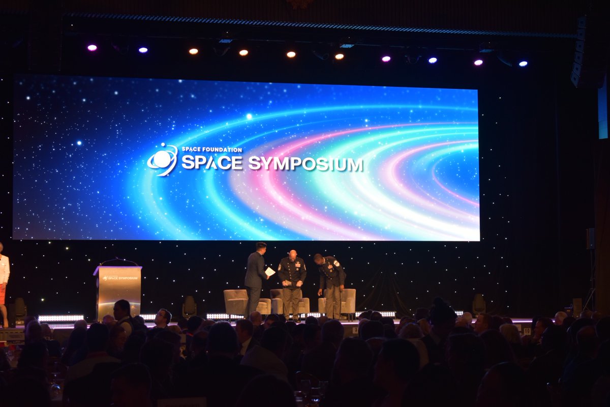 Space Foundation (@spacefoundation) on Twitter photo #40Space has wrapped! We honored the military’s role in securing our future in space at the Closing Dinner, featuring inspiring remarks from CMSgt John Bentivegna & CMSgt Jacob Simmons (<a href="/SpaceForceDoD/">United States Space Force</a>).
Thank you <a href="/BlueHalo/">BlueHalo, an AV Company</a> for co-sponsoring this memorable evening! #40Space has wrapped! We honored the military’s role in securing our future in space at the Closing Dinner, featuring inspiring remarks from CMSgt John Bentivegna & CMSgt Jacob Simmons (<a href="/SpaceForceDoD/">United States Space Force</a>).
Thank you <a href="/BlueHalo/">BlueHalo, an AV Company</a> for co-sponsoring this memorable evening!