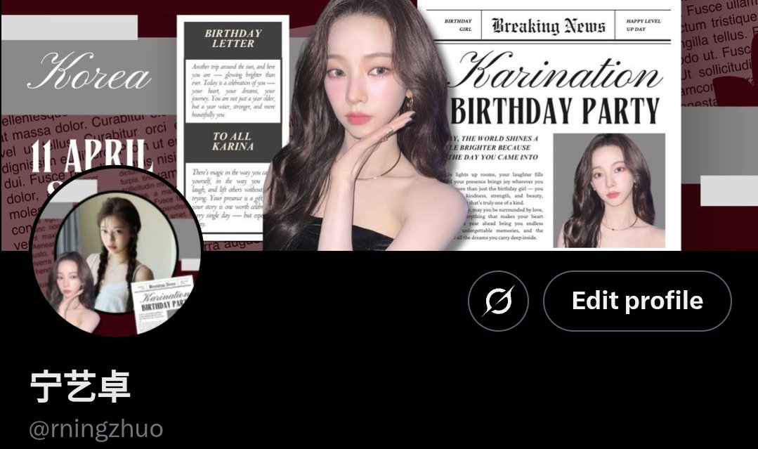 rningzhuo's tweet photo. @BASEKARINATION Happy Birthday, Karina unnie! You're more than just a sister to me. Thank you for taking care of me in ways only you could. I'm so lucky to have you in my life. Love you so much!❤

#KARINATIONDAY 
#Chapter25WithKarina https://t.co/TRV2TEA7m6