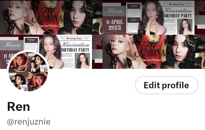 renjuznie's tweet photo. @BASEKARINATION Happy 25th birthday to Karina! May this new chapter bring even more joy, success, and unforgettable moments. Keep shining bright! ✨

[ @ggisellq @bandfing @rawhasia ]

#KARINATIONDAY #Chapter25WithKarina https://t.co/3gzXz4rLct