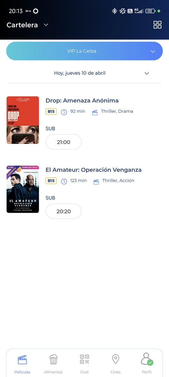 EdgarAlter's tweet photo. Que feo que en su nueva app toda gacha no muestre todas las funciones, por lo tanto no es posible comprar alimentos a través de la aplicación para aprovechar las promociones porque no se puede seleccionar la película, obligando a comprar a precio del cine @Cinepolis @Profeco https://t.co/mS6EMzGudk