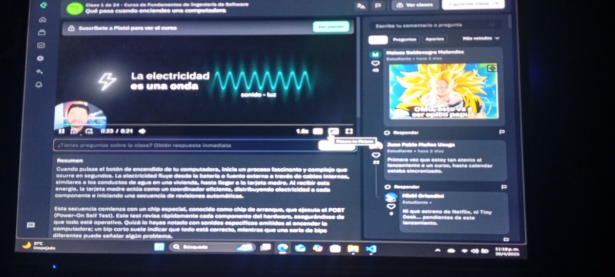 Luis_epico's tweet photo. @freddier @platzi No me había dado cuenta, gracias. Ahora sí 🤓. Nunca paren de aprender 🖥️ https://t.co/dxI6RmBDj8