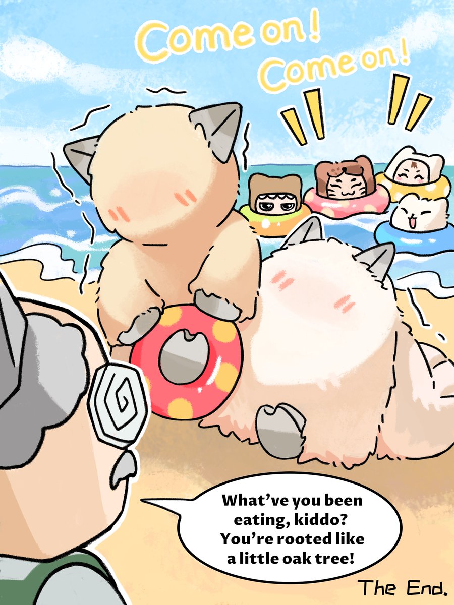 SoiSoiFamily's tweet photo. Saboo: “Grandpa! Do you have any XXXXXXXXXXL swimming rings”
#SoiSoi #SoiSoiFAMILY #deldelete #story #storytime 
#cartoon #manga #cute https://t.co/uP02NnEwku