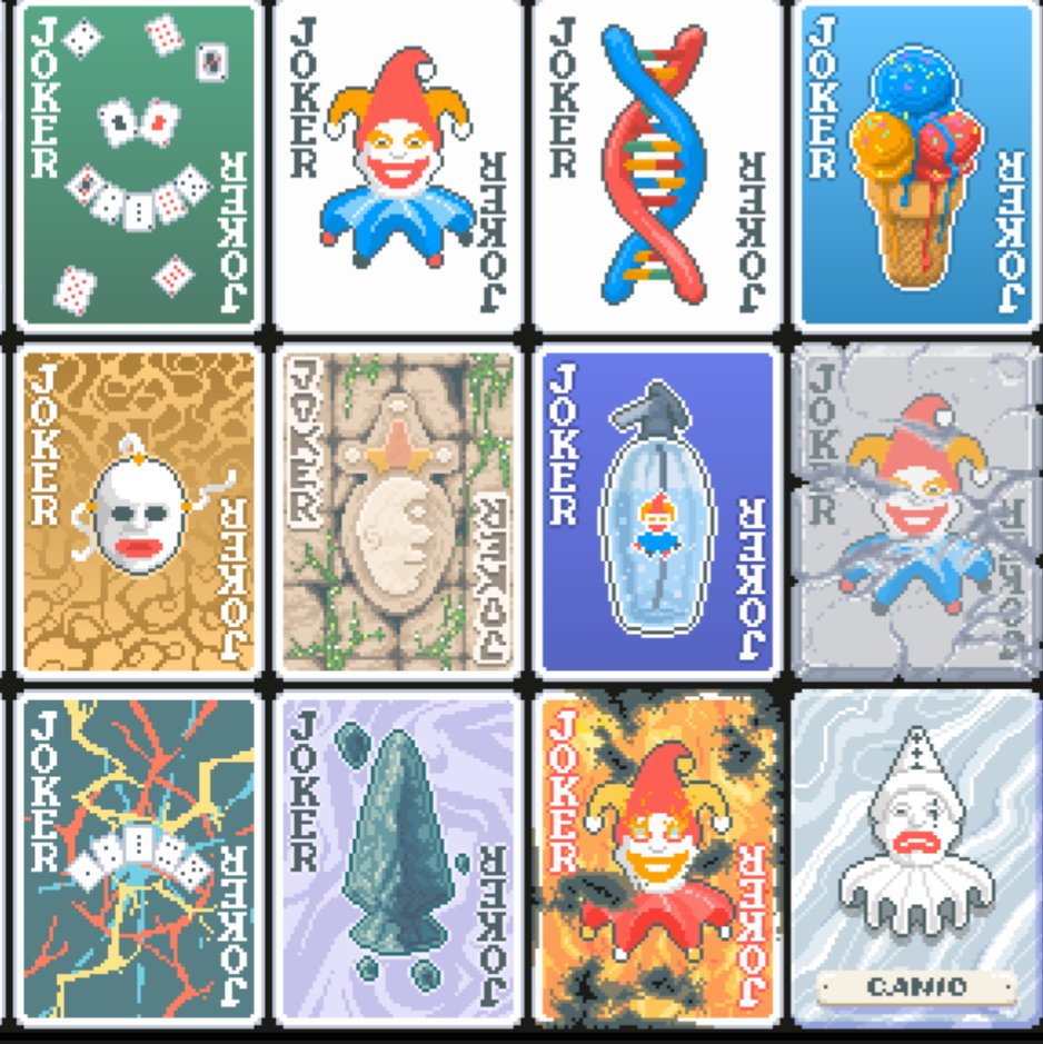 fallingsteveamz's tweet image. Jokers I don't have gold sticker on #balatro #completionist #completionistplusplus #jimbo