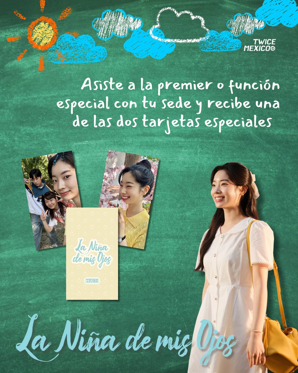 TWICE_Mexico's tweet photo. #LaNiñaDeMisOjos 🍎🤍
¿Ya tienen su freebies listos? 👀
Nosotros ya los tenemos!!🔥
Asiste a la premier o a la función especial de tu sede 🤍
Coméntanos fotos de tus freebies y de ciudad eres
#Dahyun #Jinyoung #CorazonFilms #Twicemexico #YouAreTheAppleOfMyEyes https://t.co/DpW8SAbVGw