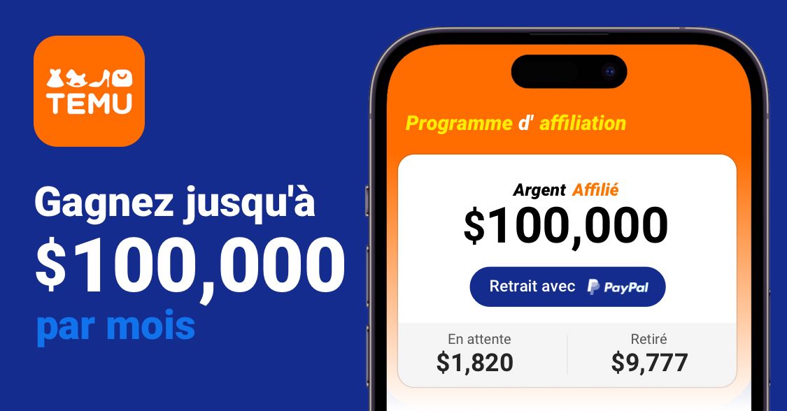 ndjaedmond's tweet photo. Cliquez sur le lien https://t.co/asfVCWHO3V pour rejoindre ⭐️le Programme Affilié de Temu⭐️! Jusqu'à 💰$100,000 par mois vous attendent ! https://t.co/WxNP4x5wMj