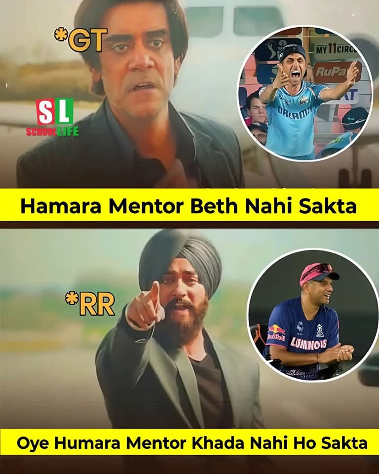 Ch_prashant11's tweet photo. GT

हमारा मेंटोर बैठ नहीं सकता

RR

ओय हमारा मेंटर खड़ा नही हो सकता
🤣🤣🤣🤣🤣
#IPL2025 https://t.co/3qRuGLHYBD