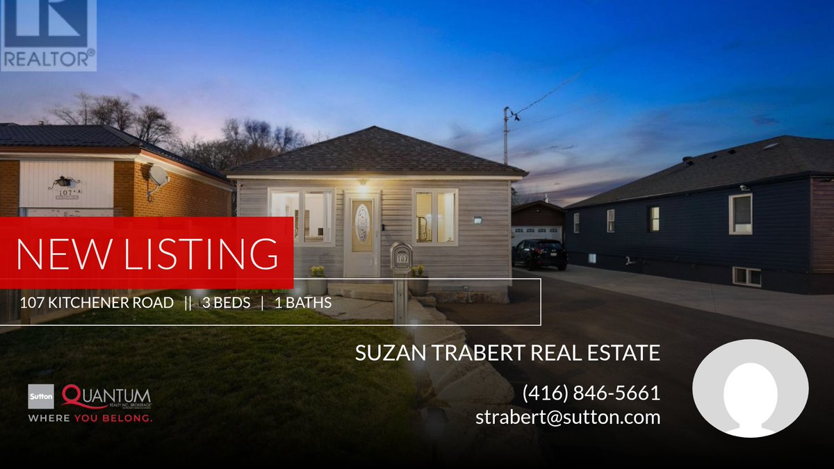 SuzanTrabert's tweet photo. Your home search ends here 🔍! Check out this new 3 bedroom, 1 bathroom listing and give me a call at (416) 846-5661 or send it to anyone you know who might be interested!

Suzan Trabert
Vice President
Sutton Group Quantum
260 Lak... https://t.co/Pwu8gQKok4 https://t.co/YUtiTZNVkE