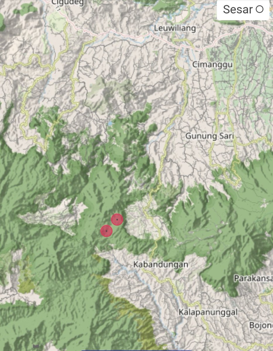 Inilah lokasi epicentrum gempa-gempa yang terjadi di Bogor Jawa Barat