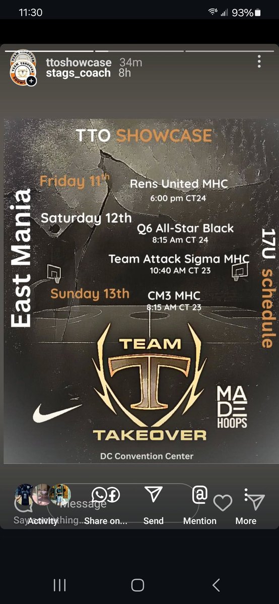 TTO SHOWCASE (@dmv_stags) on Twitter photo <a href="/DMV_STAGS/">TTO SHOWCASE</a> <a href="/madehoops/">MADE Hoops</a> <a href="/DyeSportingNet/">DSN</a> <a href="/CapitolHoops/">Capitol Hoops</a> <a href="/PrepHoopsMD/">Prep Hoops Maryland</a> coaches we will see u this weekend <a href="/DMV_STAGS/">TTO SHOWCASE</a> <a href="/madehoops/">MADE Hoops</a> <a href="/DyeSportingNet/">DSN</a> <a href="/CapitolHoops/">Capitol Hoops</a> <a href="/PrepHoopsMD/">Prep Hoops Maryland</a> coaches we will see u this weekend