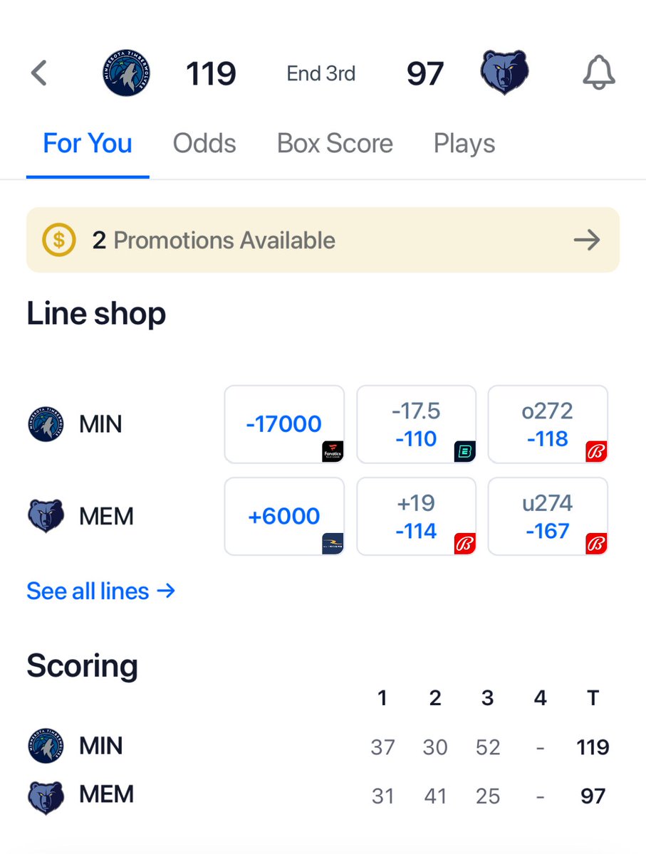 pikkitsports's tweet photo. A 52-point 3rd quarter for the Timberwolves 😳 https://t.co/NjzQkty13L