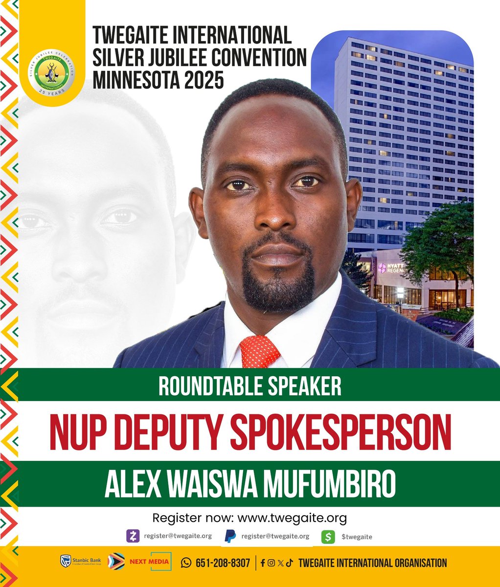 Alex Waiswa Mufumbiro -roundtable discussion - Twegaite International Economic, Social, &amp; Governance Forum.
He brings valuable insights into governance, leadership, and capacity building as we discuss the future of urbanization, and key economic issues
twegaite.org