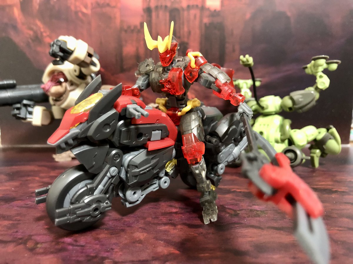 rpg_no's tweet photo. #NUMBER57
#アーマードパペット 「鬼火」&「影狼」
バイクから狼に完全変形!
いやもうこんなん大好物ですやん
非常酷! https://t.co/kxUDyx6qhC