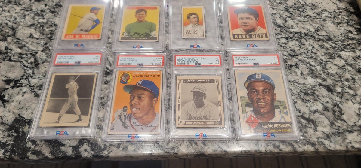 KnTSportscards's tweet photo. Some of PC cards heading to the safe deposit box #mypc #kntsportscards #psa #baberuth #hofrc #t206 https://t.co/7CTP6JH3Tt