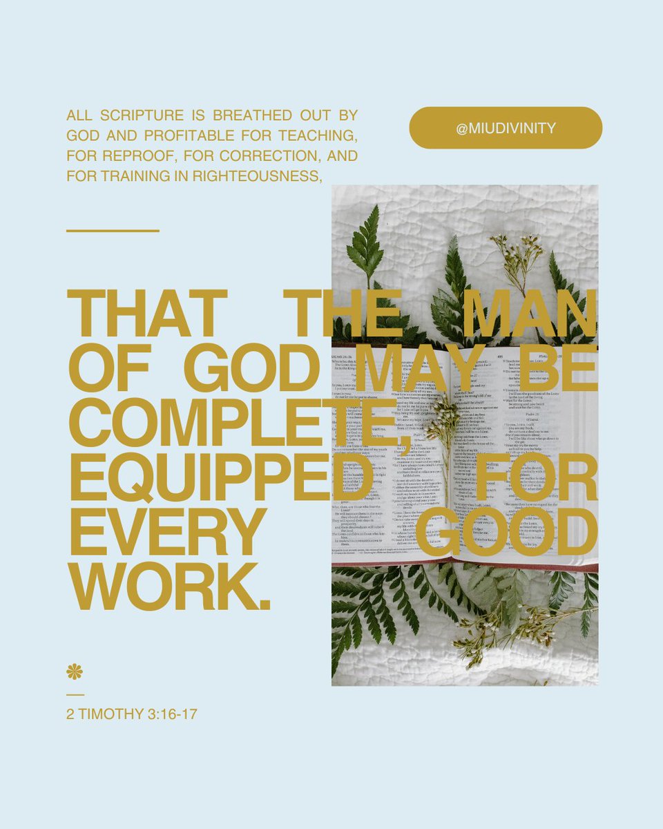 MIUDivinity's tweet photo. "Scripture equips us for every good work (2 Tim. 3:16-17). Our certificate programs help you grow in biblical knowledge &amp; ministry effectiveness. Start your journey today!

🔗 https://t.co/I55k52hF1J" https://t.co/l7A9JAOJw7
