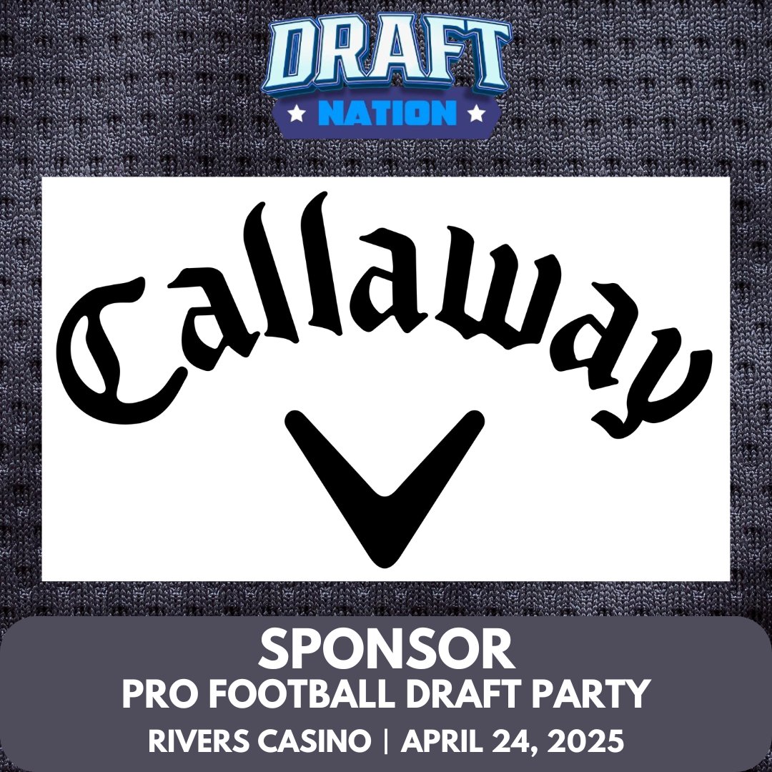 realdraftnation's tweet photo. We’d like to express our gratitude to a sponsor of the Pro Football Draft Party - @callawaygolf. Thank you.
“The #1 equipment company in golf.”
https://t.co/oZi7fJiFkM
Tickets available for the draft party:
https://t.co/kqbpyjlShw
#NFL #draftnation #pittsburgh #NFLdraft #NFLDraft2025