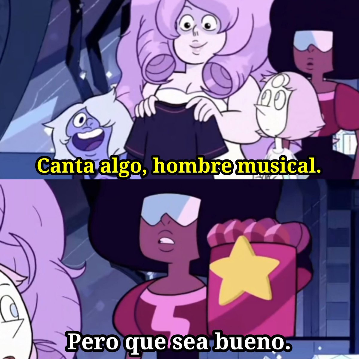 ShamashYT's tweet photo. Garnet era intensa al comienzo.

Serie- Steven Universe. https://t.co/r0CaW5WCgy