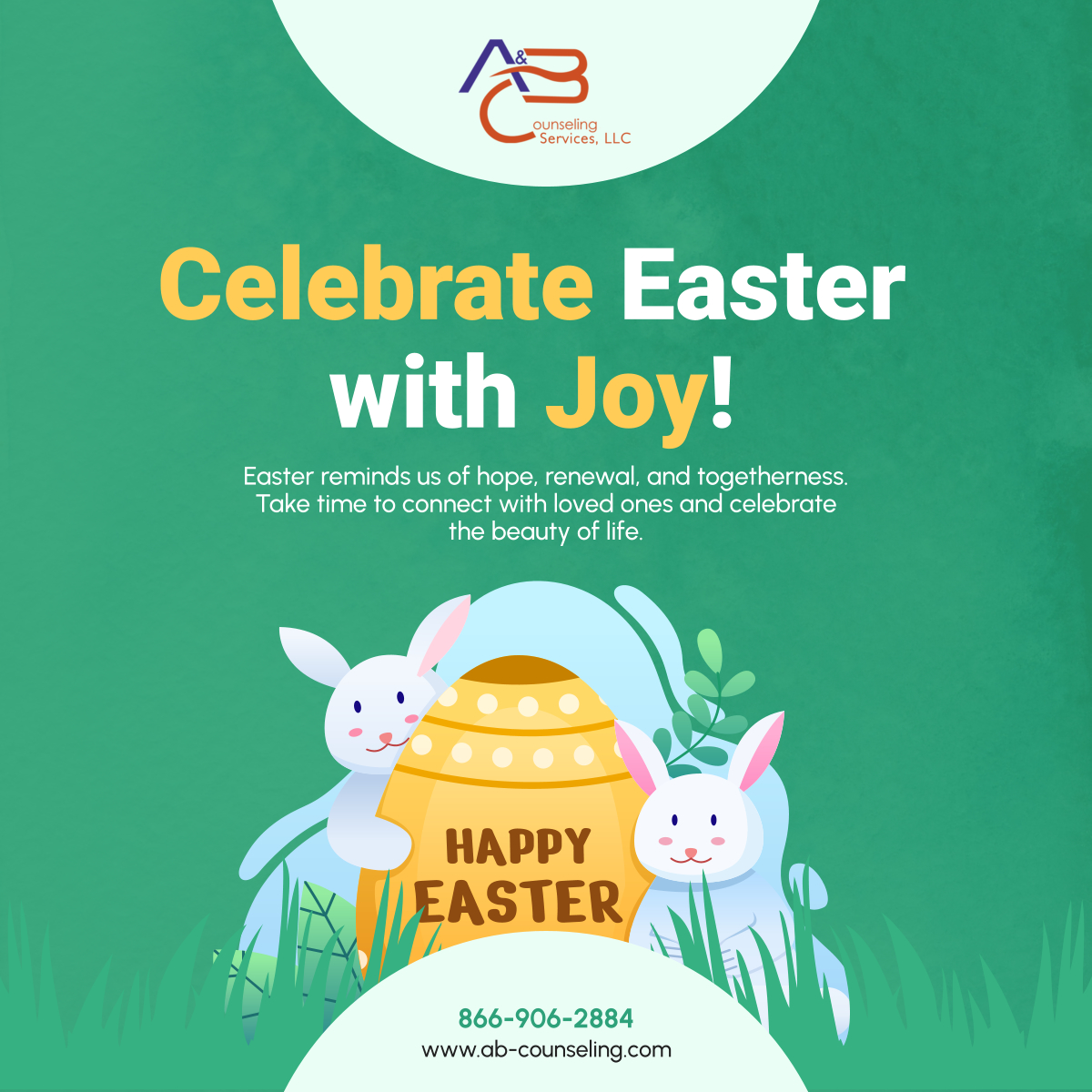 aandbcsvcs's tweet photo. Wishing you a joyful Easter filled with love and connection! May this season bring renewal and happiness to you and your family. 

#EasterCelebration #SpringRenewal #FamilyTime https://t.co/1CPBiVcjyd