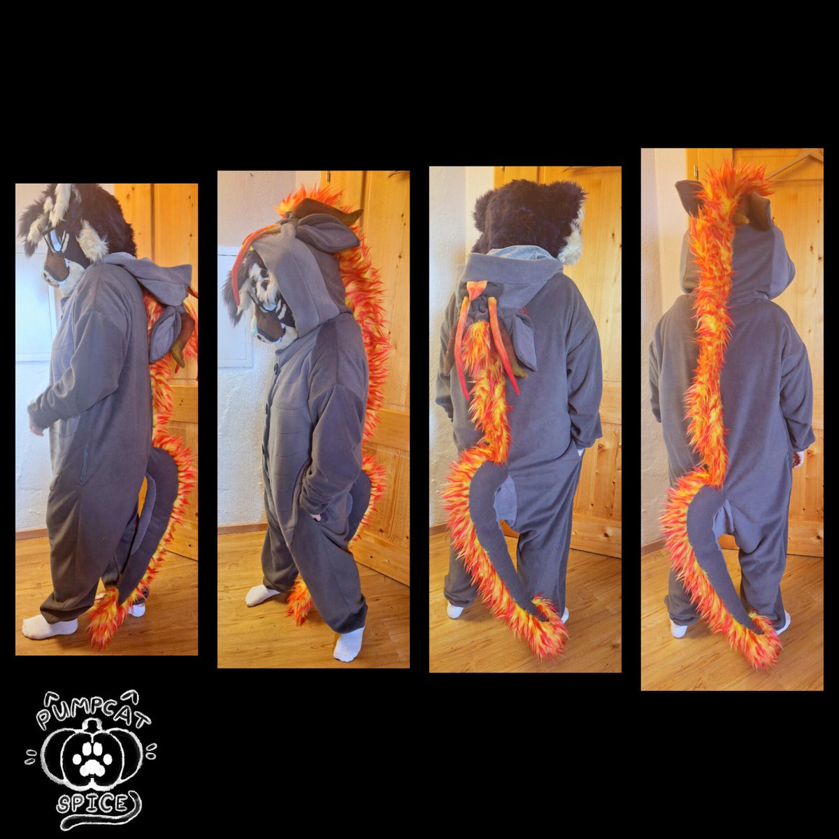 Kigurumi done 👀

Features: 

🖤 trouser pockets

🖤 Buttons on the front

🖤 Bendable noodles and tounge

Comission for <a href="/RaylethDragon/">Rayleth 🐉</a>

Next up Kigurumi Comission is for Sayco (no X)