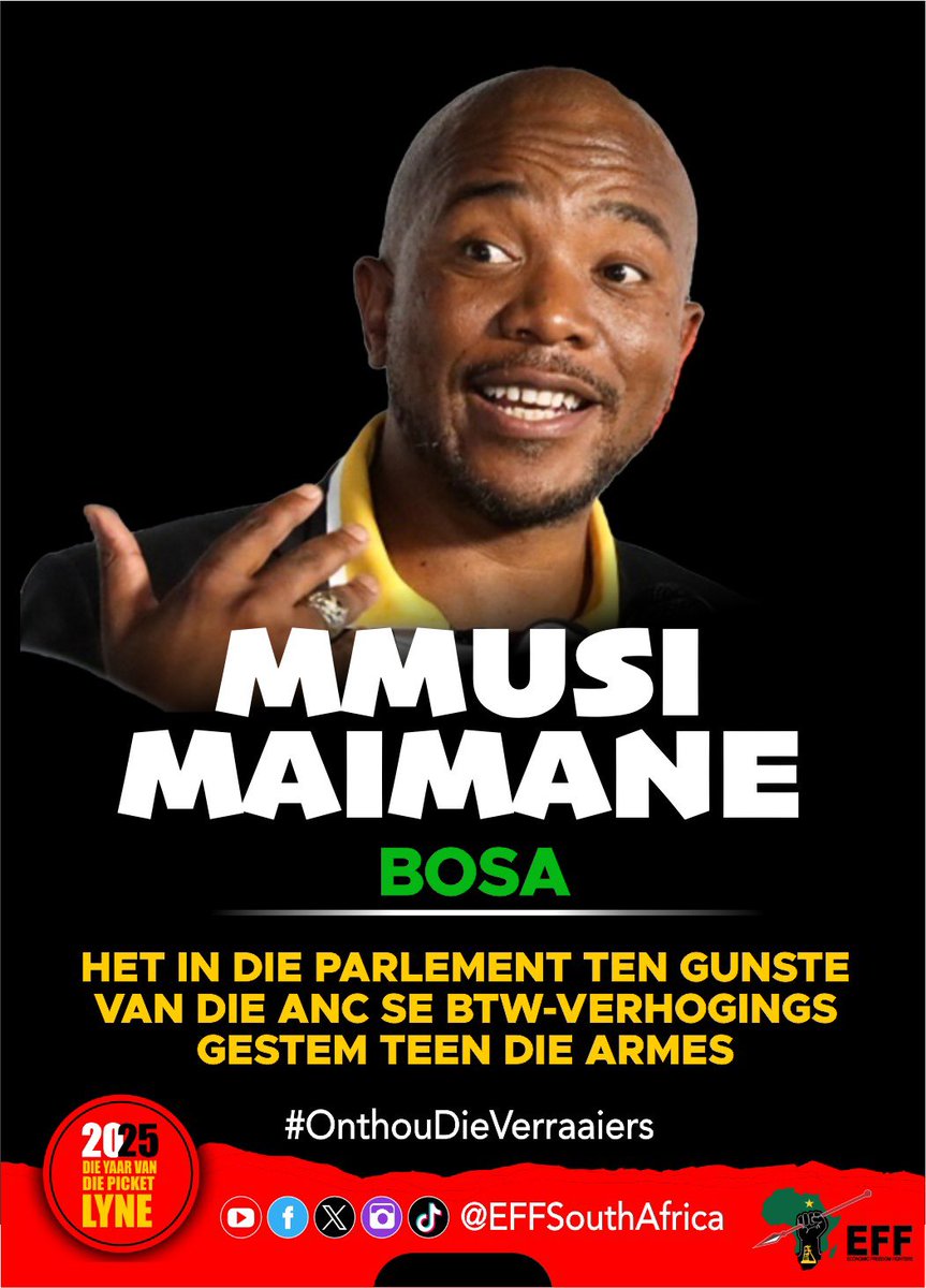Economic Freedom Fighters tweet media