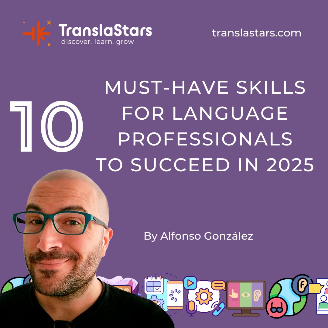 TranslaStars's tweet image. 🚀 Keys to #thriving as a #LanguageProfessional in 2025! 🌟
From 🌐 cultural sensitivity to 🤖 AI-driven automation, the industry’s evolving fast!

Swipe to explore the 🔟 must-have skills you need this year and #KeepOnLearning with #TranslaStars: translastars.com