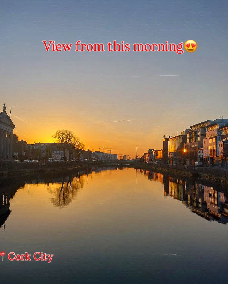 Good Morning Cork! HAPPY FRIDAY 😍😎🔥 #Cork #sunrise #corkcity 
.
.
📸👉 IG:anapauularosa 🙌🔥💫