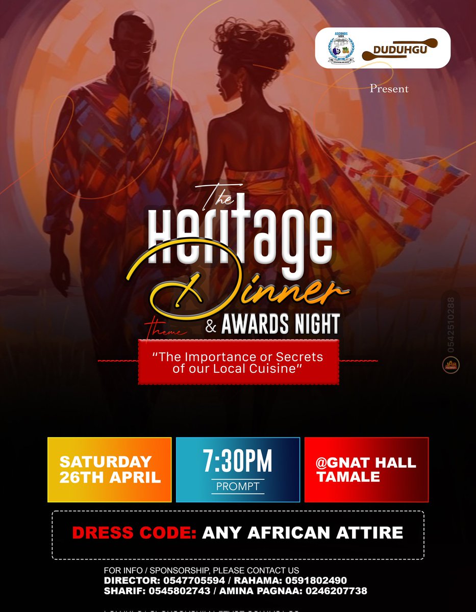 ASCONDSMEDIA's tweet photo. 15 days more to the event, grab your ticket now. find all the contact details on the flyer.
Duduhgu
#asconds #ascondsmediauds #UDS #dinner #fyp #follow https://t.co/USs8G3CHa0