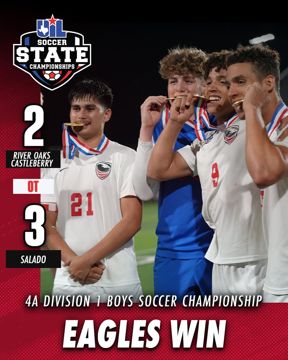 uiltexas's tweet photo. A new name etched in the record books— @saladosoccermen are FIRST-TIME STATE CHAMPS! 🏆✨ https://t.co/UPejJHw9qD