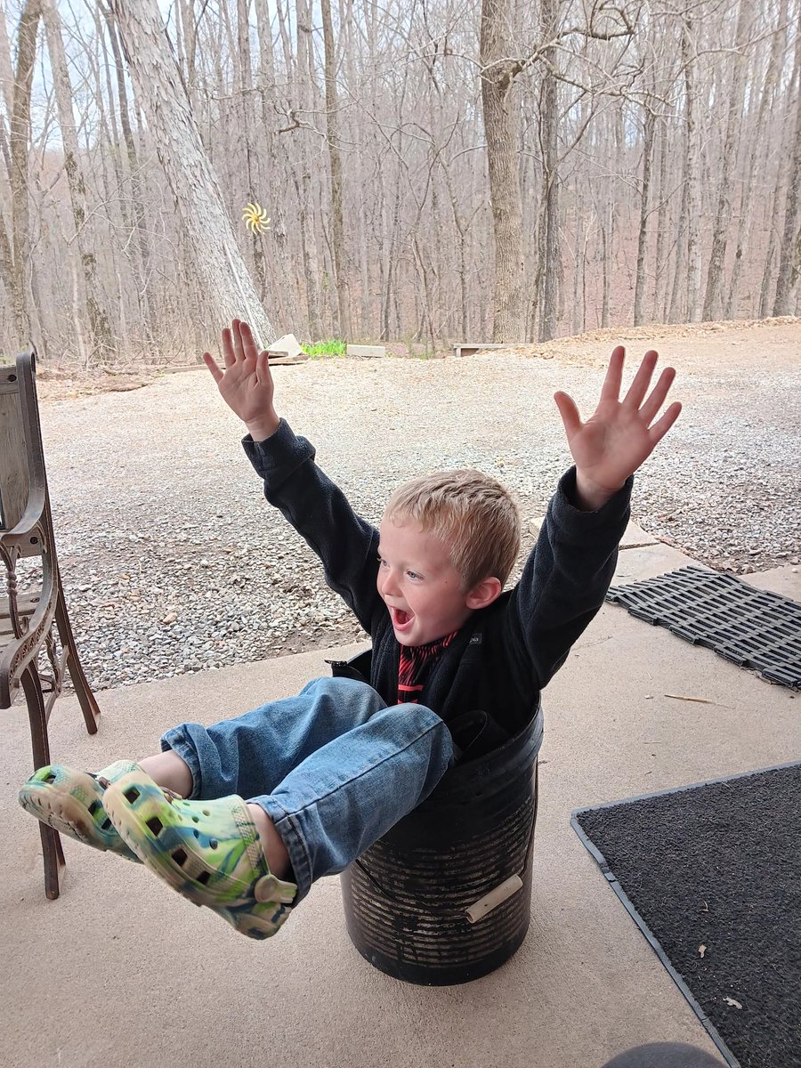 This is my  nephew Grayson and he's almost 6