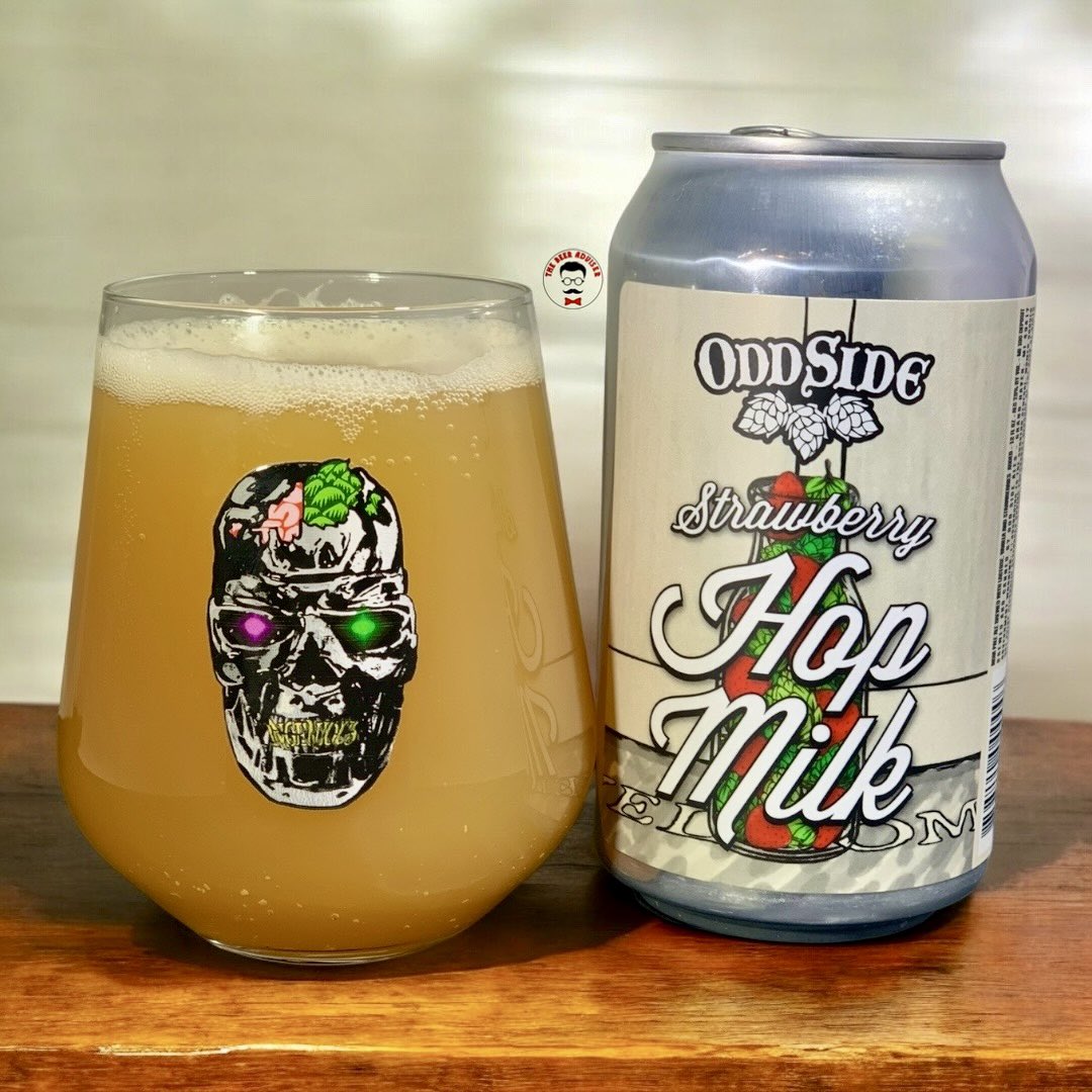BeerAdviser's tweet photo. 🍓 Strawberry Hop Milk
📍 @OddSideAles
🍺 Milkshake IPA | 7.5% ABV |
💥 Pour or Ignore? POUR.
It’s like someone tossed a strawberry milkshake into a hop tornado and said, “Boom. Beer.”
#StrawberryHopMilk #OddSideAles #MilkshakeIPA #CraftBeerVibes #MichiganBeer #FruitForward https://t.co/Sp8CXBksT8