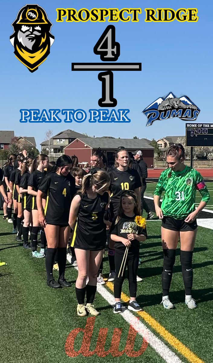 Jeffmvigil's tweet photo. 4-1 win today vs #6 Peak to Peak.  Great day of support from the PRA community and the girls fed off the energy!  9-0, taking one game at a time and remaining humble.
GOALS:
Skinner (2) Robbins, and Bennett
ASSISTS:
Lambrecht, Bennett, and Robbins
@CHSAA @CHSAANow @BoCoPreps https://t.co/2J3Cg1HVTA