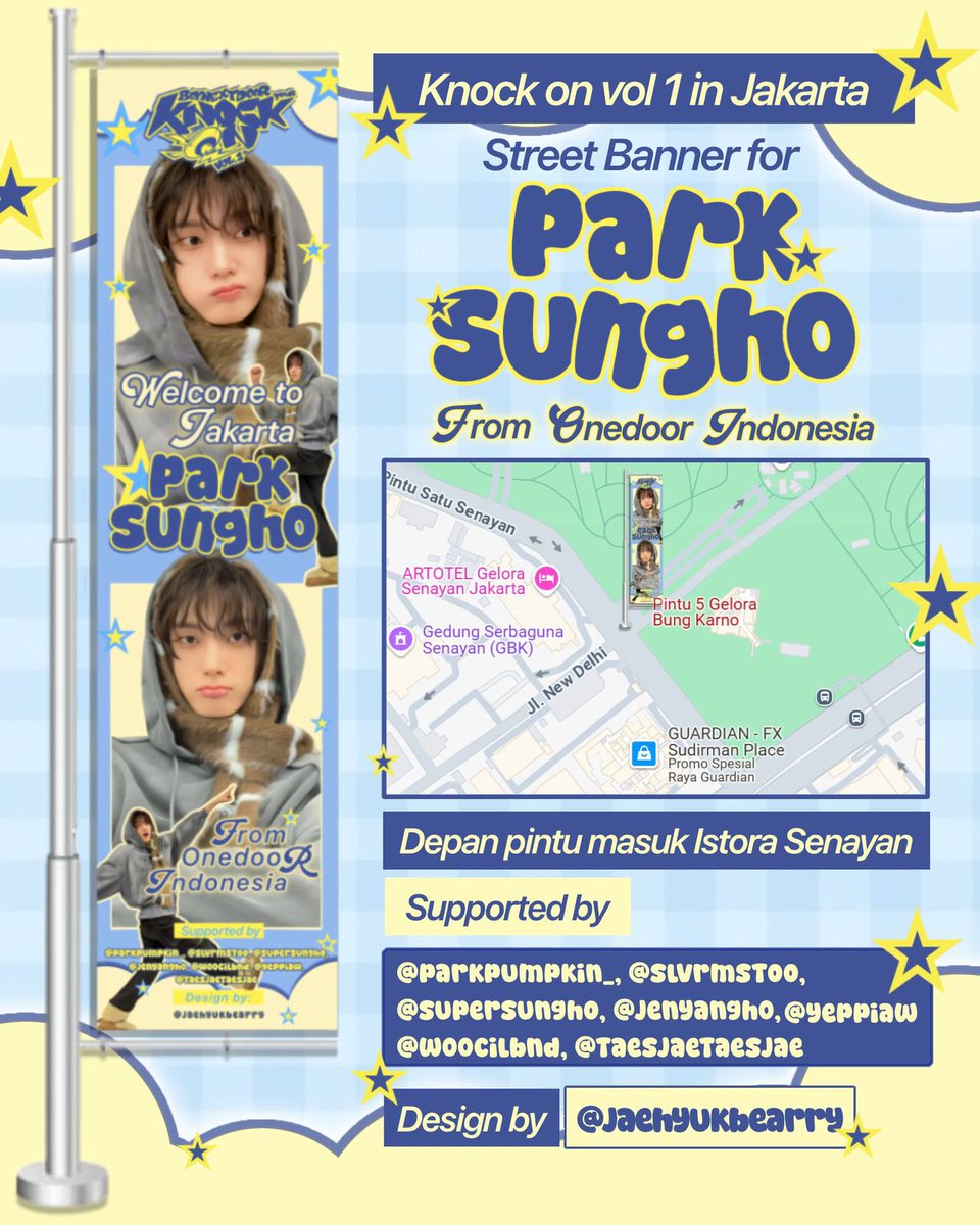 supersungh0's tweet photo. KNOCK KNOCK 🔊 ‼️

𝐅𝐚𝐧 𝐒𝐮𝐩𝐩𝐨𝐫𝐭 𝐁𝐚𝐧𝐧𝐞𝐫 𝐅𝐨𝐫 𝐏𝐀𝐑𝐊 𝐒𝐔𝐍𝐆𝐇𝐎 ☆ミ
ㅡ  by ONEDOOR INDONESIA

📍Istora Senayan
📆 12 April 2025

💌 Capture your best photo and tag us! 📸

Supported by: @parkpumpkin_ @slvrmst00 @supersungh0 @jenyangho @woocilbnd @yeppiaw @taesjaetaesjae

Design by: @Jaehyukbearry

#KNOCK_ON_VOL_1_IN_JAKARTA
#SUNGHO #성호 #BOYNEXTDOOR