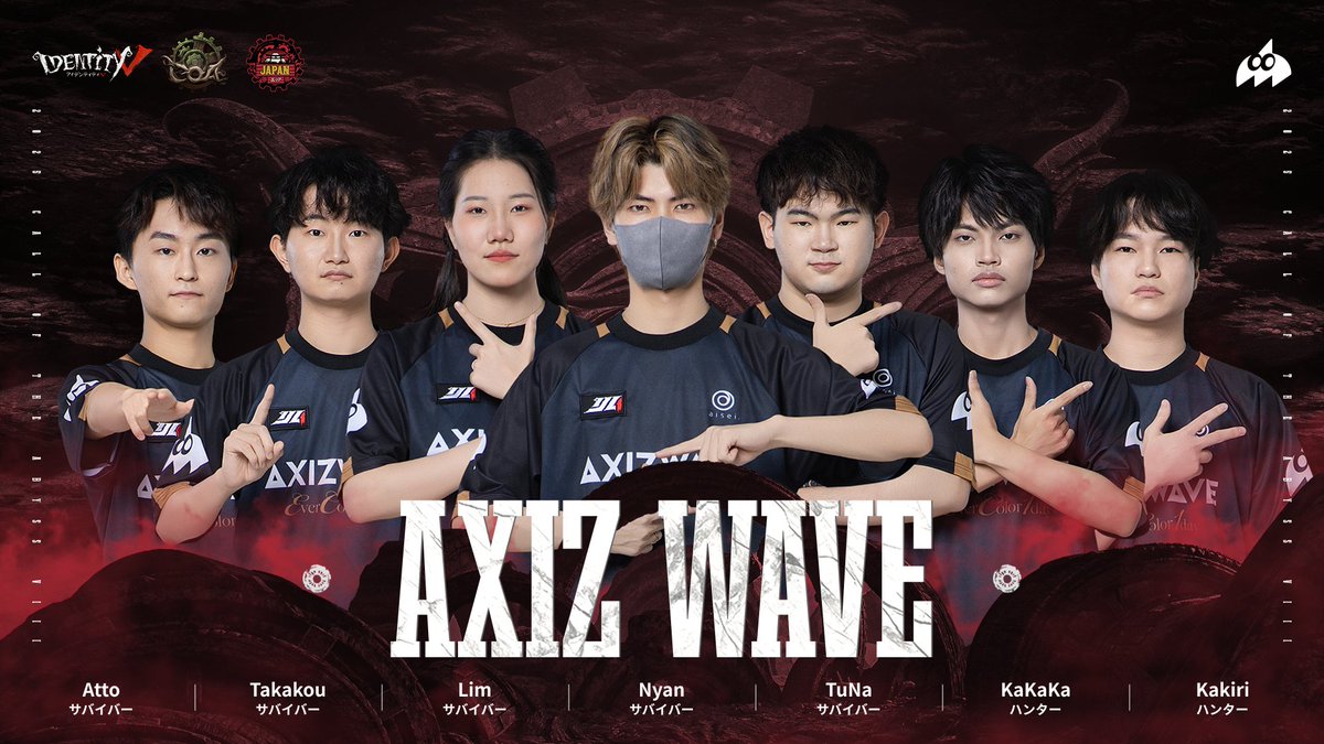 第五人格COAVIII COAⅧワールド決勝トーナメント 出場チームロスター