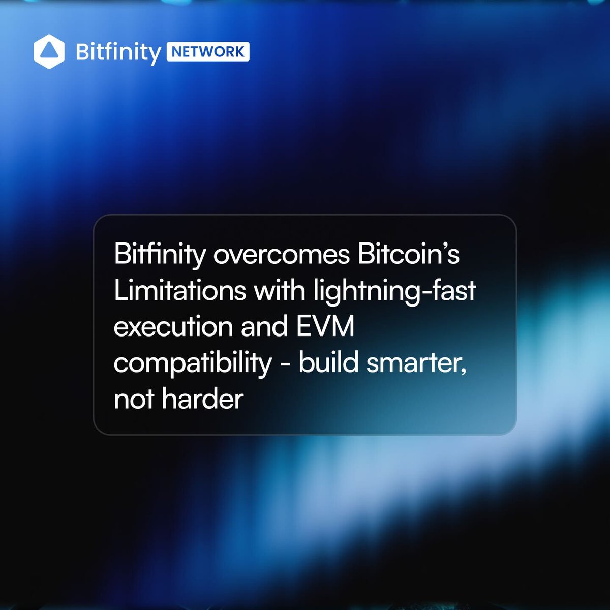 bitfinitynet's tweet photo. Metaprotocols have been very helpful in expanding the capabilities of Bitcoin L1.

👉For example, Counterparty, a popular metaprotocol utilizes OP_RETURN opcode to enables the creation of tokens on Bitcoin. 

Similarly, Ordinals enable the creation of NFT like assets on Bitcoin.

However, as much as metaprotocols started out to make Bitcoin better, they didn’t quite achieve the goal.

🗣️They also inherited the problems of Bitcoin L1 

✅Slow speed
✅Hard scripting

📣Bitfinity is the home of Bitcoin dApps

Bitfinity is much more than mere metaprotocols. Instead, it's a layer 2 chain on Bitcoin with EVM like speed of execution.🌐

In addition, you can build your Bitcoin application flexibly with popular languages like Solidity. If you’re wondering how to migrate to Bitfinity, here is a doc to guide you 🫳

📍https://t.co/ttatQokxH8