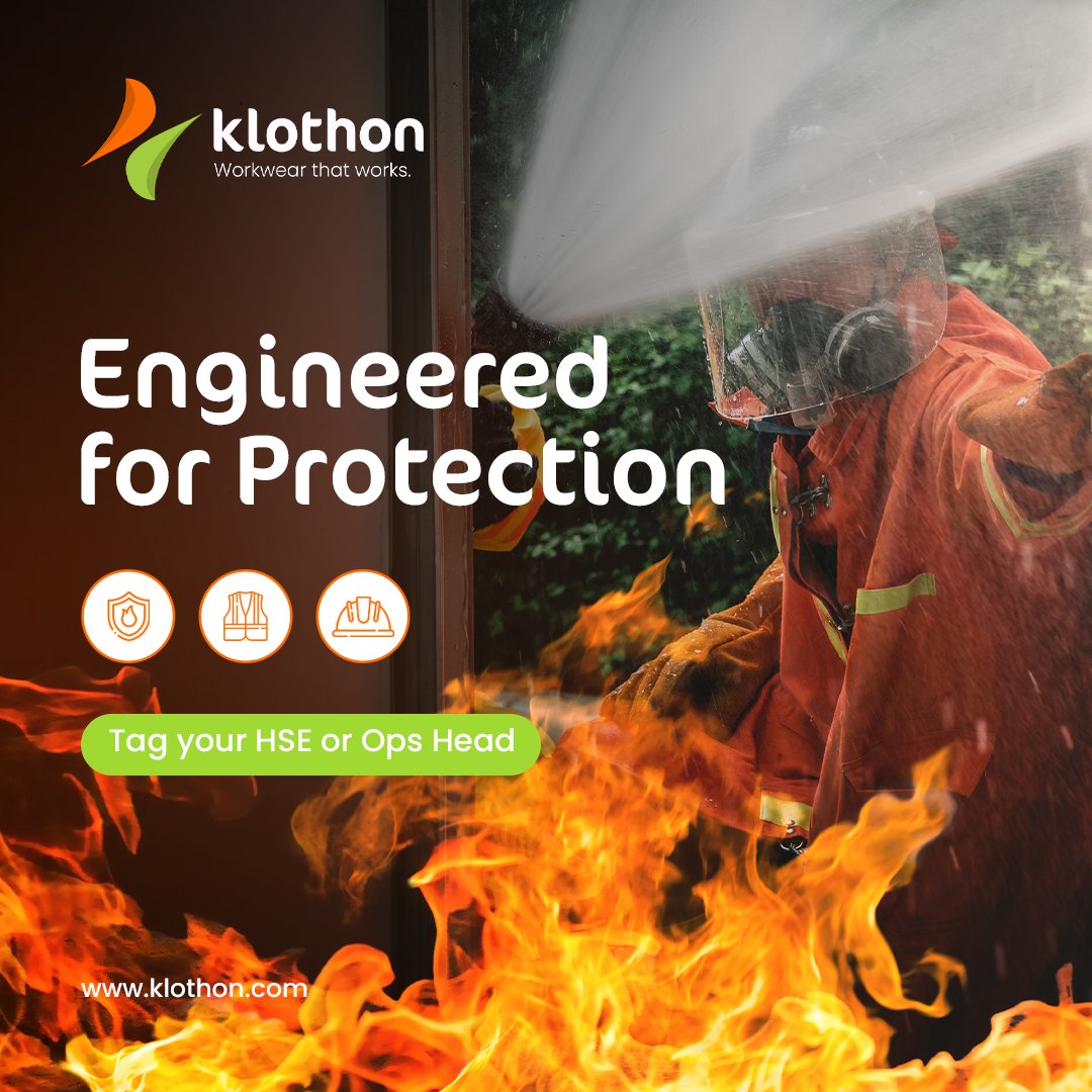 klothonsales's tweet photo. Engineered for Protection. Trusted in Every Spark.

Klothon’s fire-resistant clothing is certified, durable, and designed for the most demanding environments. It is built for those who work where safety comes first. Visit https://t.co/O5dFeltjAr

#FireResistant #Protective https://t.co/HAEsiFIuhT