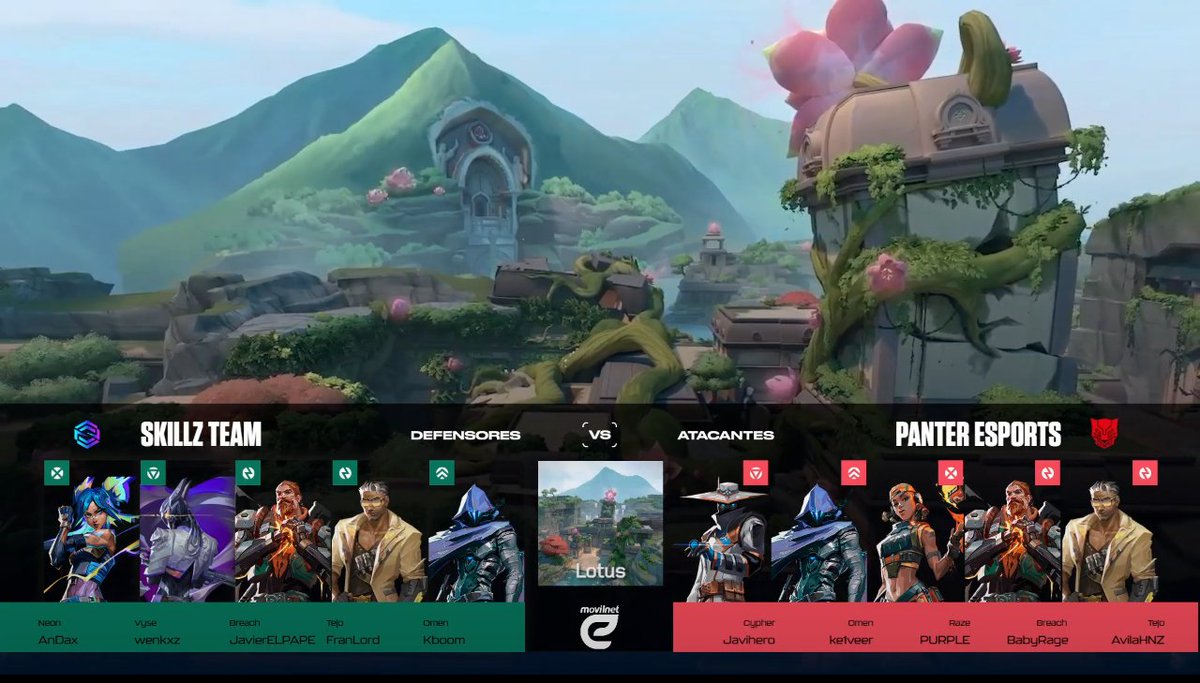 LGAplay's tweet photo. ¡DUELO FINAL DE LA NOCHE!  🥶

Volvemos al confiable LOTUS para cerrar esta jornada con el EMOCIONANTE match entre los mirandinos de @SkillzTeamVe  y la furia zuliana de @PantereSports  🔥

🎙:  @SpectruMTVz &amp; @Hacerox_

#SpikeProLeague #SPKPL5 https://t.co/f77mLktZ7H