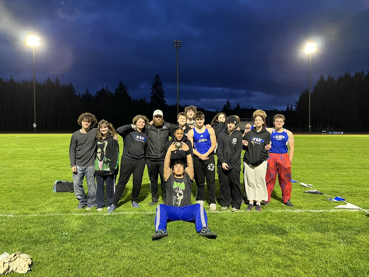It's so awesome to be coaching this group of throwers; they work hard, and it shows constantly getting new personal bests each week, not to mention one already qualified for state!