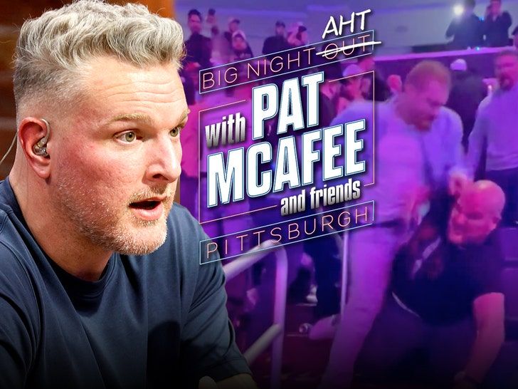 TMZ's tweet photo. Pat McAfee's "Big Night Aht" event turned into a fight club in one section Wednesday night in Pittsburgh. 

Watch here: https://t.co/ob8IvmIF2J https://t.co/GoayXYqAKx