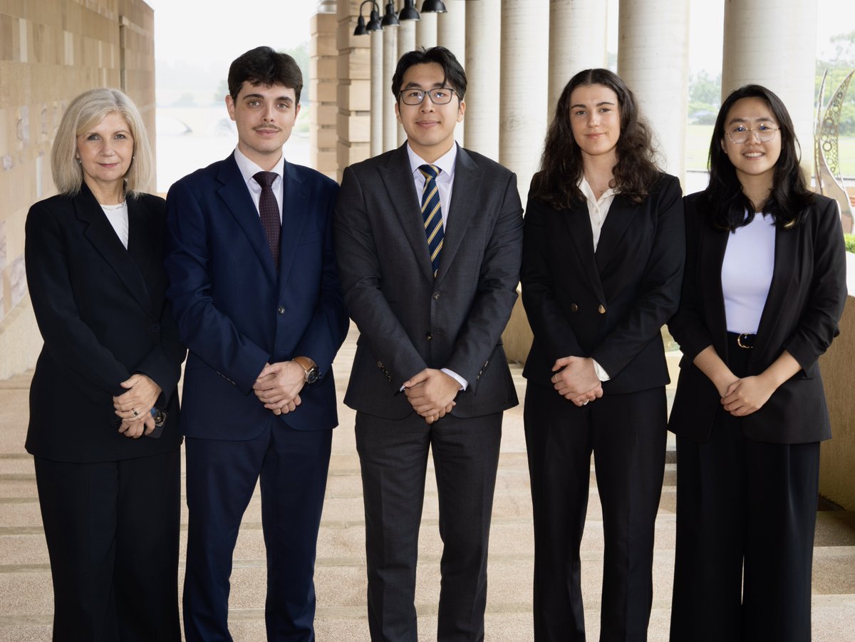 Bond University (@bonduniversity) on Twitter photo Good luck to our incredible Faculty of Law moot team who are currently in Vienna to compete in the Willem C. Vis International Commercial Arbitration Moot Competition.
📸 Cameron Dalton, Mathis Lebert, Yulin (Amy) Li and Michael Ting Good luck to our incredible Faculty of Law moot team who are currently in Vienna to compete in the Willem C. Vis International Commercial Arbitration Moot Competition.
📸 Cameron Dalton, Mathis Lebert, Yulin (Amy) Li and Michael Ting