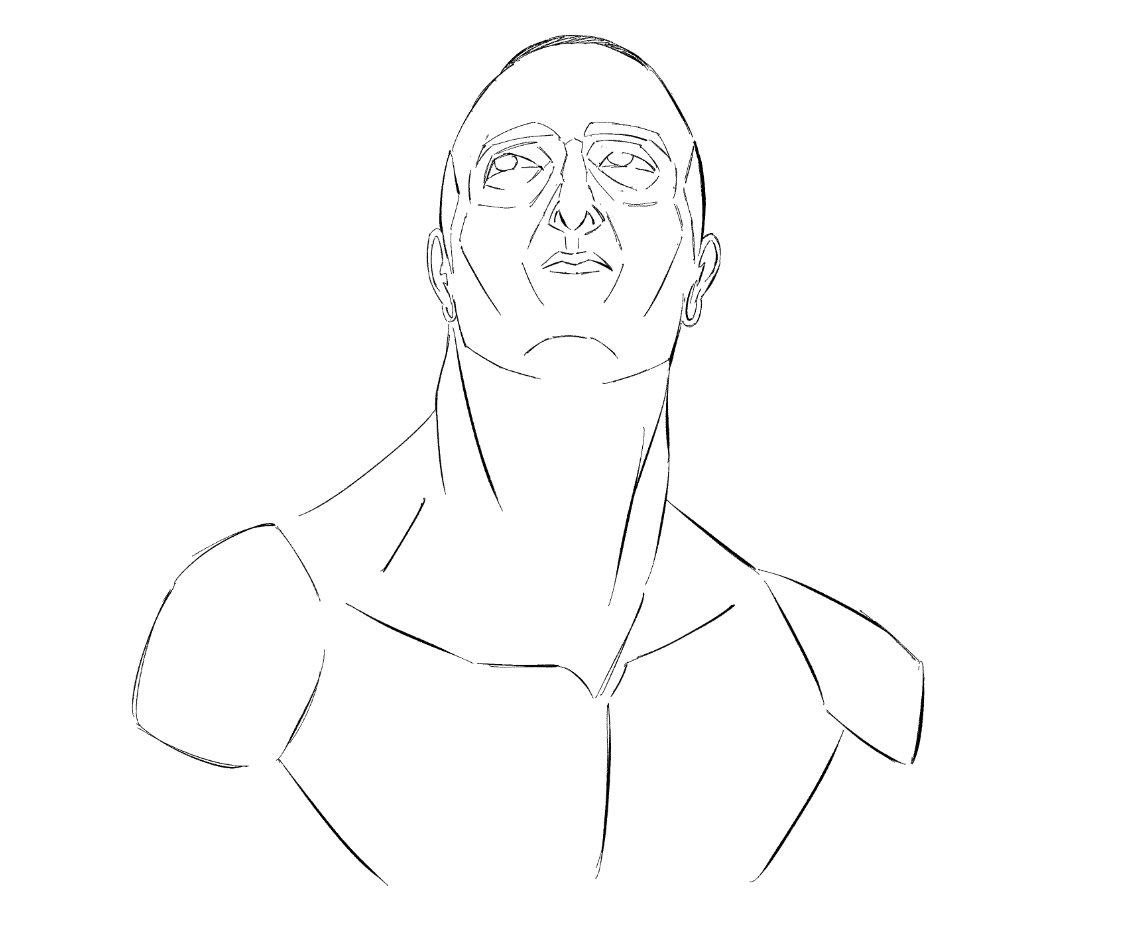 tothemune_'s tweet photo. kinda looks like the rock but its just some dude off pinterest

WIP BTW i want to continue on the shading n line art..

#sketch #ink https://t.co/7Wc8NZVSrJ