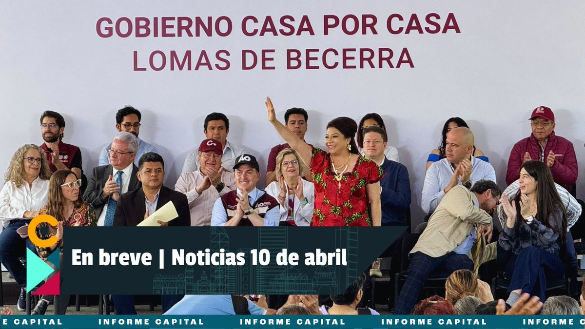 Capital 21 Noticias (@c21noticias) on Twitter photo #Noticias 10 abril | #InformeCapital
🌊 <a href="/ClaraBrugadaM/">Clara Brugada Molina</a> se compromete a sanear Presa Río Becerra
🚰 Acusan al PAN de politizar el tema del suministro de agua
🌎 Respaldan Cumbre por el Bienestar económico de América Latina
▶️ youtu.be/6bHfHUCiMeU #Noticias 10 abril | #InformeCapital
🌊 <a href="/ClaraBrugadaM/">Clara Brugada Molina</a> se compromete a sanear Presa Río Becerra
🚰 Acusan al PAN de politizar el tema del suministro de agua
🌎 Respaldan Cumbre por el Bienestar económico de América Latina
▶️ youtu.be/6bHfHUCiMeU