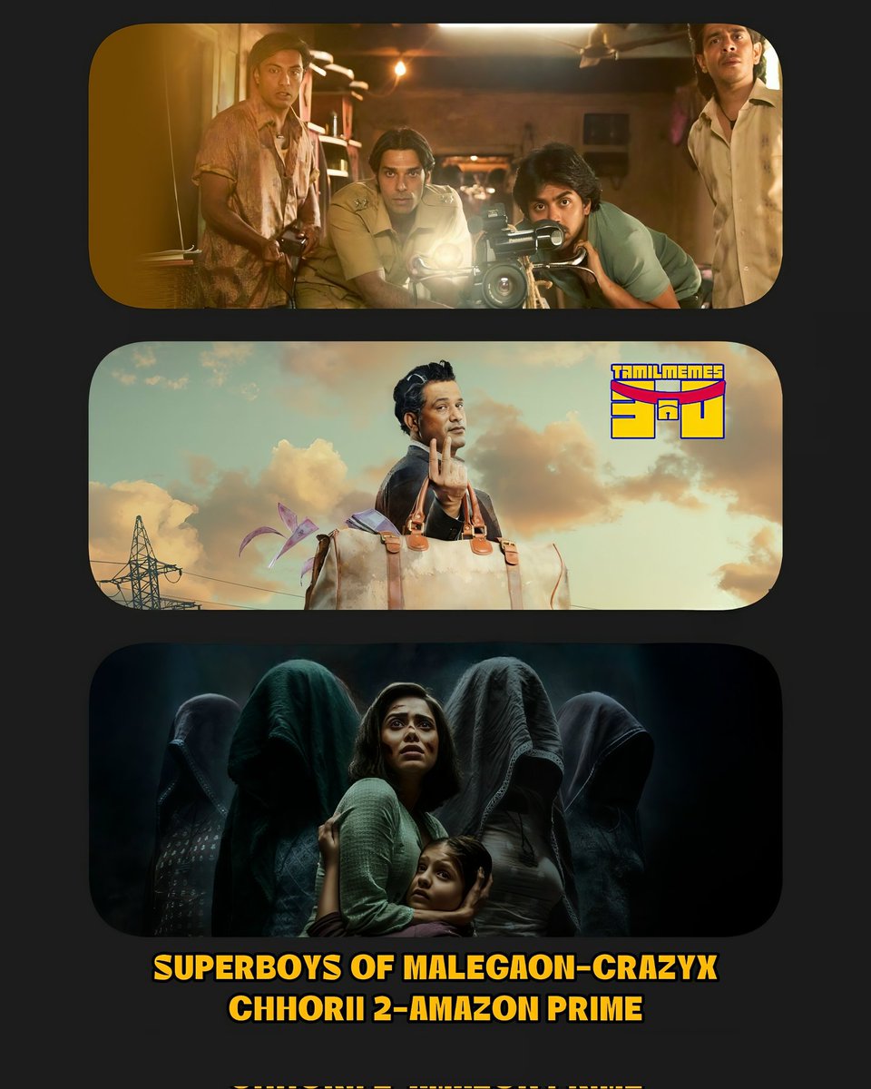 tamilmemes30's tweet photo. Now streaming 🍿💥 

#perusu | #Sweetheart | #court | #Rakshasa | #Othavottumuthaiya | #Badava #PravinkooduShappu | #Panikili | #chhaava | #Crazyx | #Chhorii2 | #SuperboysofMalegaon https://t.co/xgw6wU2Uw8