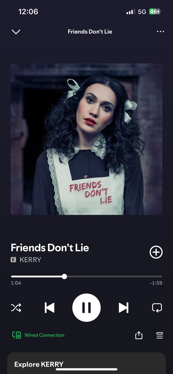 #NowPlaying on #TheList

Friends Don’t Lie by <a href="/KerryMusicbox/">KERRY</a> 

#KERRY 

 open.spotify.com/track/7GewlNnD…