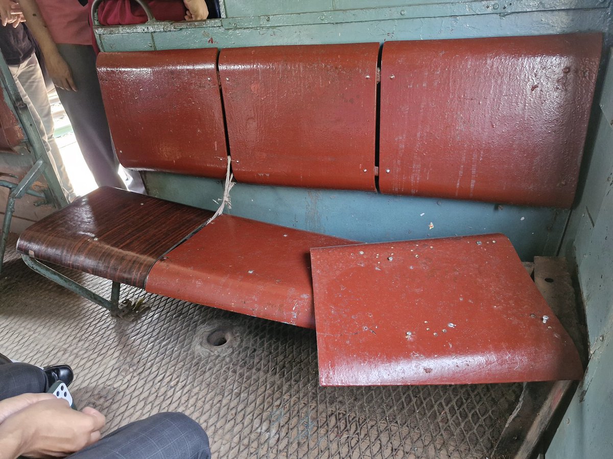 Gobinda Narayan Ghosh (@gobindaghosh89) on Twitter photo If passenger safety is not of utmost importance then what is? Dilapidated seat condition of 31617 Sealdah Ranaghat Local which can cause serious injury to any commuter. Expeditious intervention in order to repair the same is sought for. <a href="/EasternRailway/">Eastern Railway</a> <a href="/drmsdah/">DRM Sealdah ERᅠᅠᅠᅠᅠᅠᅠᅠᅠᅠᅠᅠᅠᅠᅠᅠᅠᅠᅠᅠᅠᅠᅠᅠᅠ</a> <a href="/RailMinIndia/">Ministry of Railways</a> If passenger safety is not of utmost importance then what is? Dilapidated seat condition of 31617 Sealdah Ranaghat Local which can cause serious injury to any commuter. Expeditious intervention in order to repair the same is sought for. <a href="/EasternRailway/">Eastern Railway</a> <a href="/drmsdah/">DRM Sealdah ERᅠᅠᅠᅠᅠᅠᅠᅠᅠᅠᅠᅠᅠᅠᅠᅠᅠᅠᅠᅠᅠᅠᅠᅠᅠ</a> <a href="/RailMinIndia/">Ministry of Railways</a>