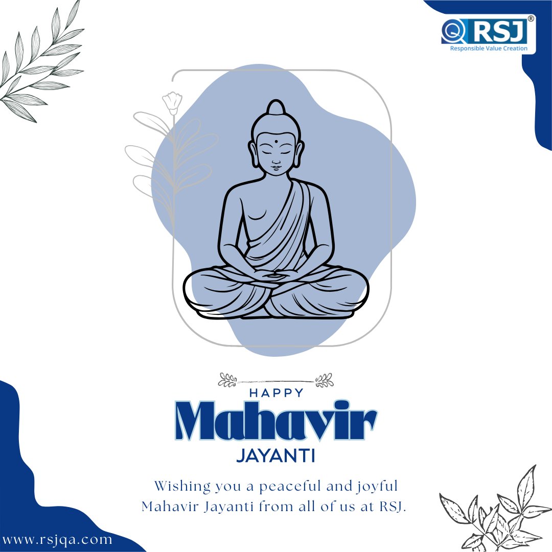 rsjinspection's tweet photo. On this auspicious occasion of Mahavir Jayanti, RSJ Inspection Service Limited wishes you peace, non-violence, and prosperity. May Lord Mahavir’s teachings inspire us to uphold integrity and righteousness in everything we do.
#MahavirJayanti #RSJInspection #PeaceAndIntegrity https://t.co/qfv7drRmUK