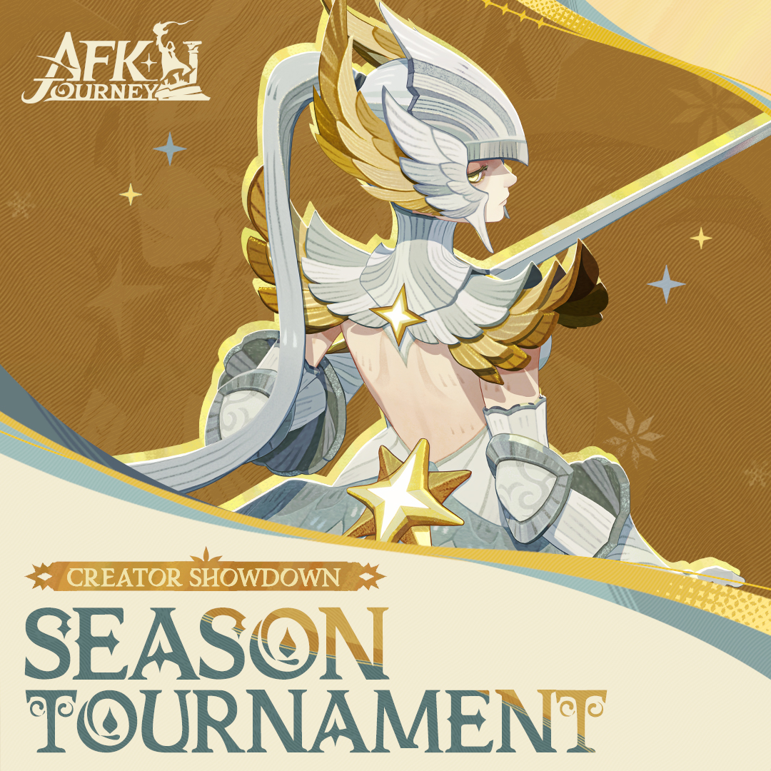 AFK_Journey's tweet photo. Season Tournament - Creator Showdown | AFK Journey
🔗Watch Now: https://t.co/Y1phGnPWY2
Get ready to see the team strategy shine in our Creator Showdown?
Welcome back to another AFK Journey Season Tournament!🔥
#AFKJourney #ChainsofEternity
#SeasonTournament #CreatorShowdown