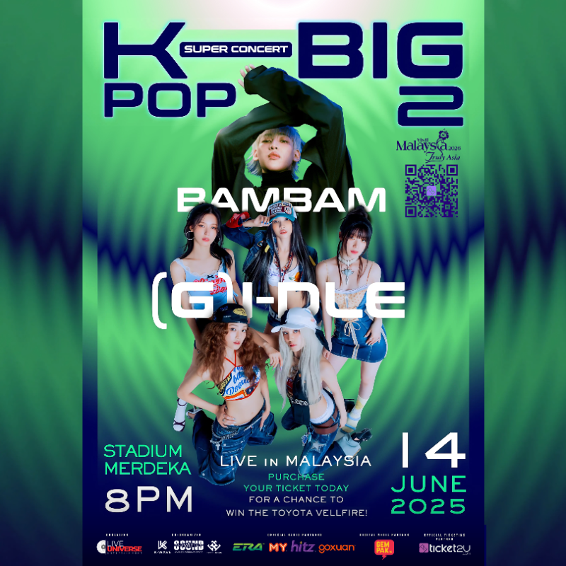 LiveUniverse_my's tweet photo. Catch (G)I-DLE &amp; BAMBAM LIVE at the KPOP BIG 2 SUPER CONCERT happening at Stadium Merdeka - 14th June 2025! 
EARLY BIRD PROMO drops Next Wednesday, 16th April at 11AM 
Grab your tickets at https://t.co/fHU8MeNvFw

#KpopBig2 #GIDLE #BamBam #LiveUniverse