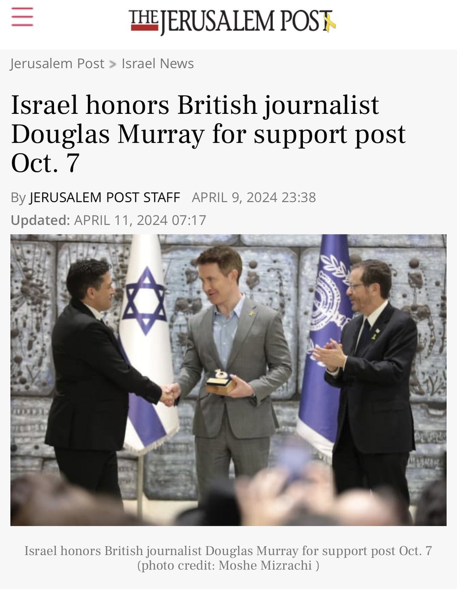 DecampDave's tweet photo. Just did a little googling about Douglas Murray visiting Israel hahaha https://t.co/PKKCENzFYE