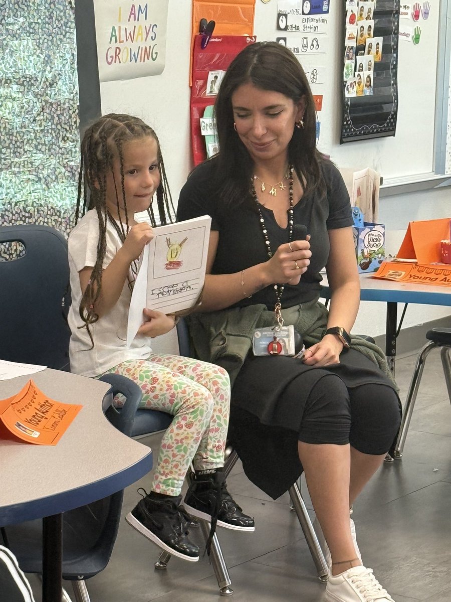 Ms. Cortez showcasing our PK Buffaloes writing their first book and reading it to us was a beautiful sight to behold. Such a peacock moment for her and her students. Great job Ms. Cortez!! Go Buffs💙❤️
#TeamSISD #ALLIN